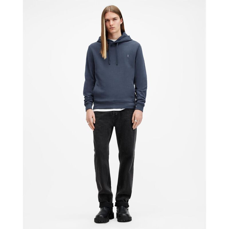 AllSaints Raven Pullover Ramskull Hoodie image number 3